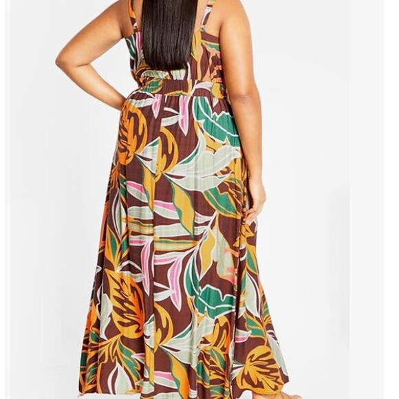 CITY CHIC Women's Iman Print Maxi Dress - Size S (16) - Picture 2 of 8